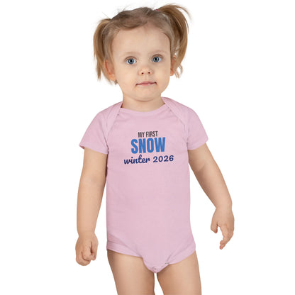 My First Snow Winter 2026 Baby Bodysuit
