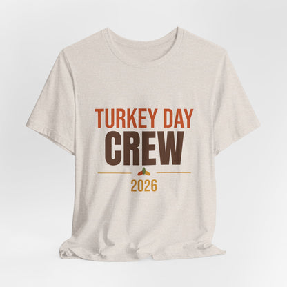 Turkey Day Crew 2026 Shirt, Matching Family Thanksgiving T-Shirt