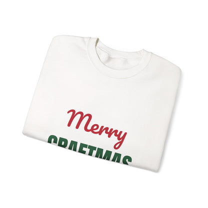 Merry Craftmas Sweatshirt, Crafter Christmas Crewneck