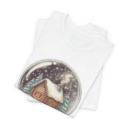 Cozy Cabin Christmas Snow Globe Shirt, Cozy Cabin Christmas Snow Globe T-Shirt