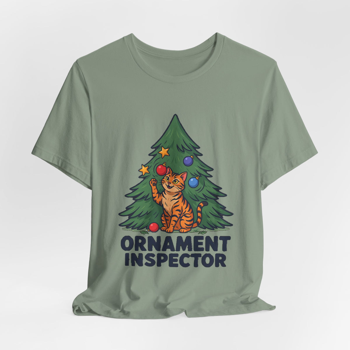 Ornament Inspector Christmas Cat Shirt, Ornament Inspector Christmas Cat T-Shirt