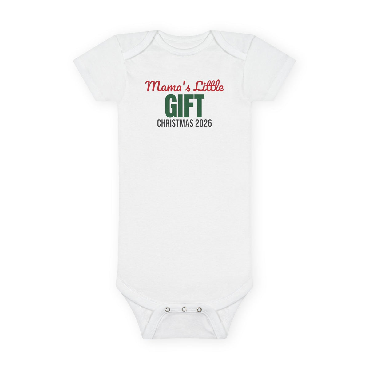 Mama's Little Gift Christmas 2026 Baby Bodysuit