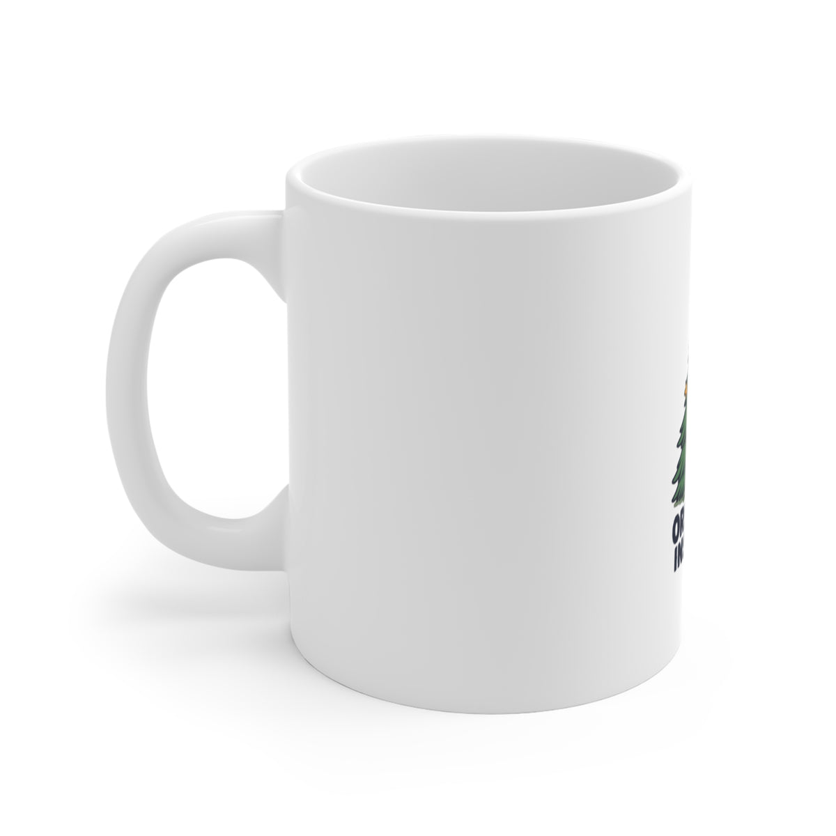 Ornament Inspector Christmas Cat Mug, Ornament Inspector Christmas Cat Mug 11oz