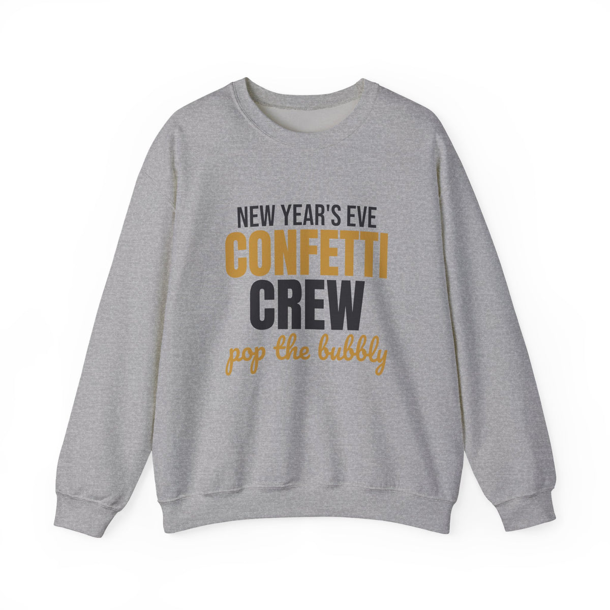 New Year's Eve Confetti Crew Pop the Bubbly Sweatshirt, New Years Eve Crewneck Sweatshirt
