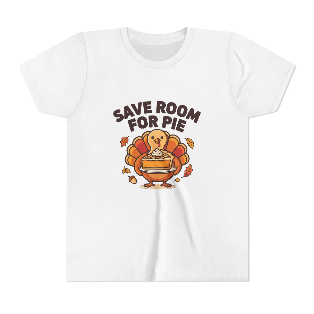 Save Room for Pie Thanksgiving Turkey Kids Shirt, Kids Save Room for Pie Thanksgiving Tee