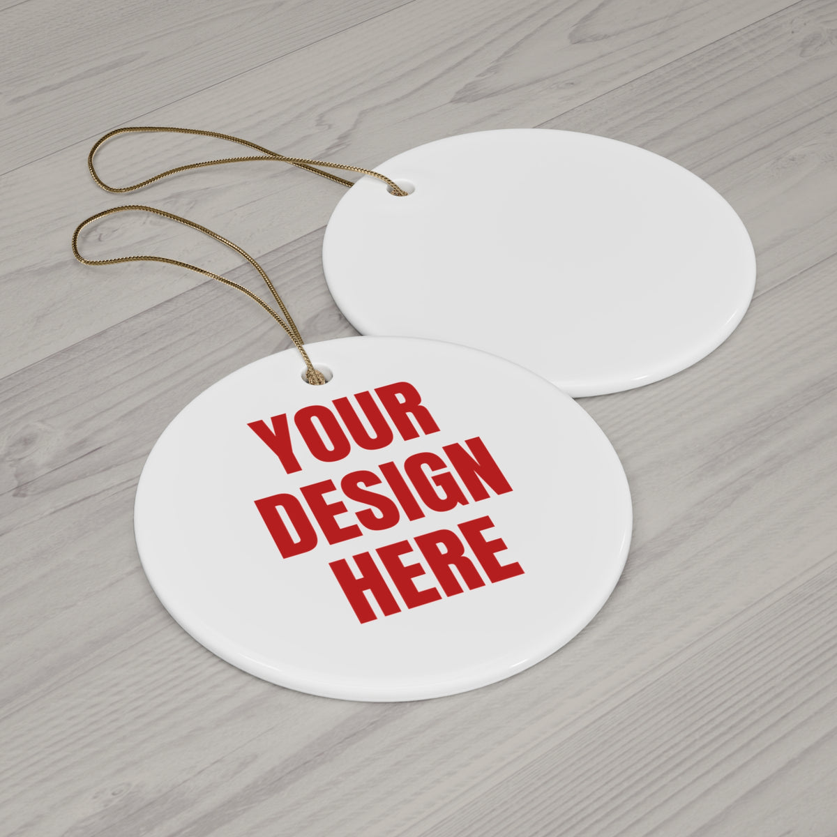 Custom Photo Christmas Ornament – Upload Your Photo or Text