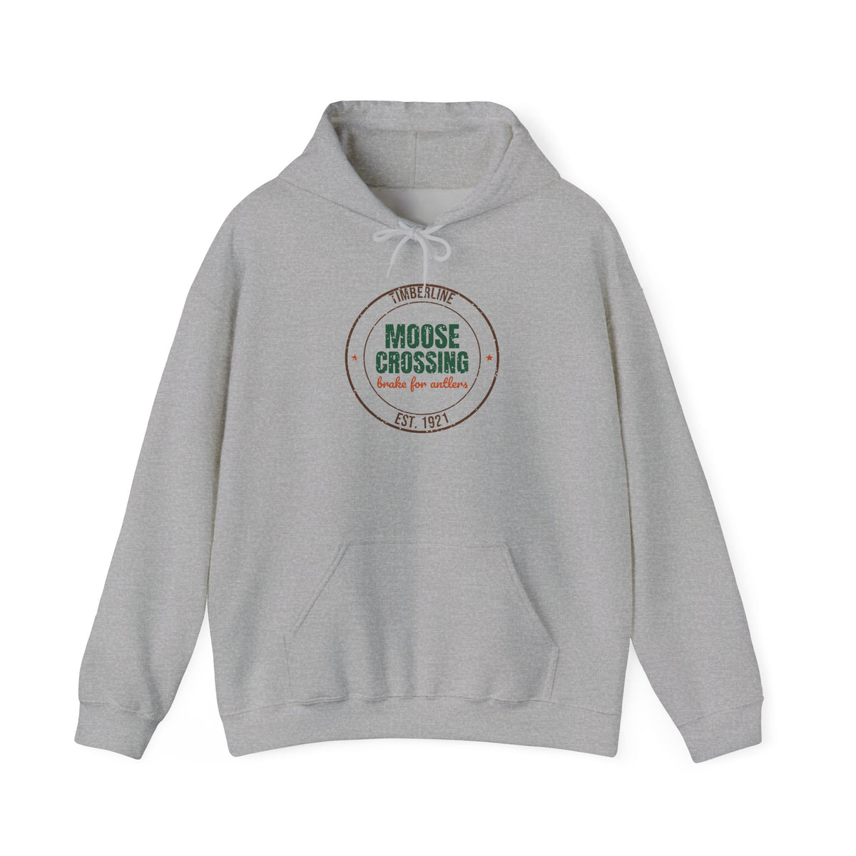 Timberline Moose Crossing Est. 1921 Hoodie, Vintage Moose Hoodie
