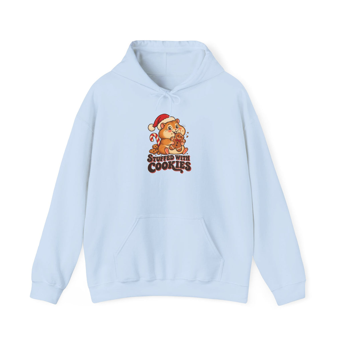 Stuffed With Cookies Christmas Hamster Hoodie, Hamster Christmas Hoodie