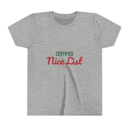 Certified Nice List Kids Shirt