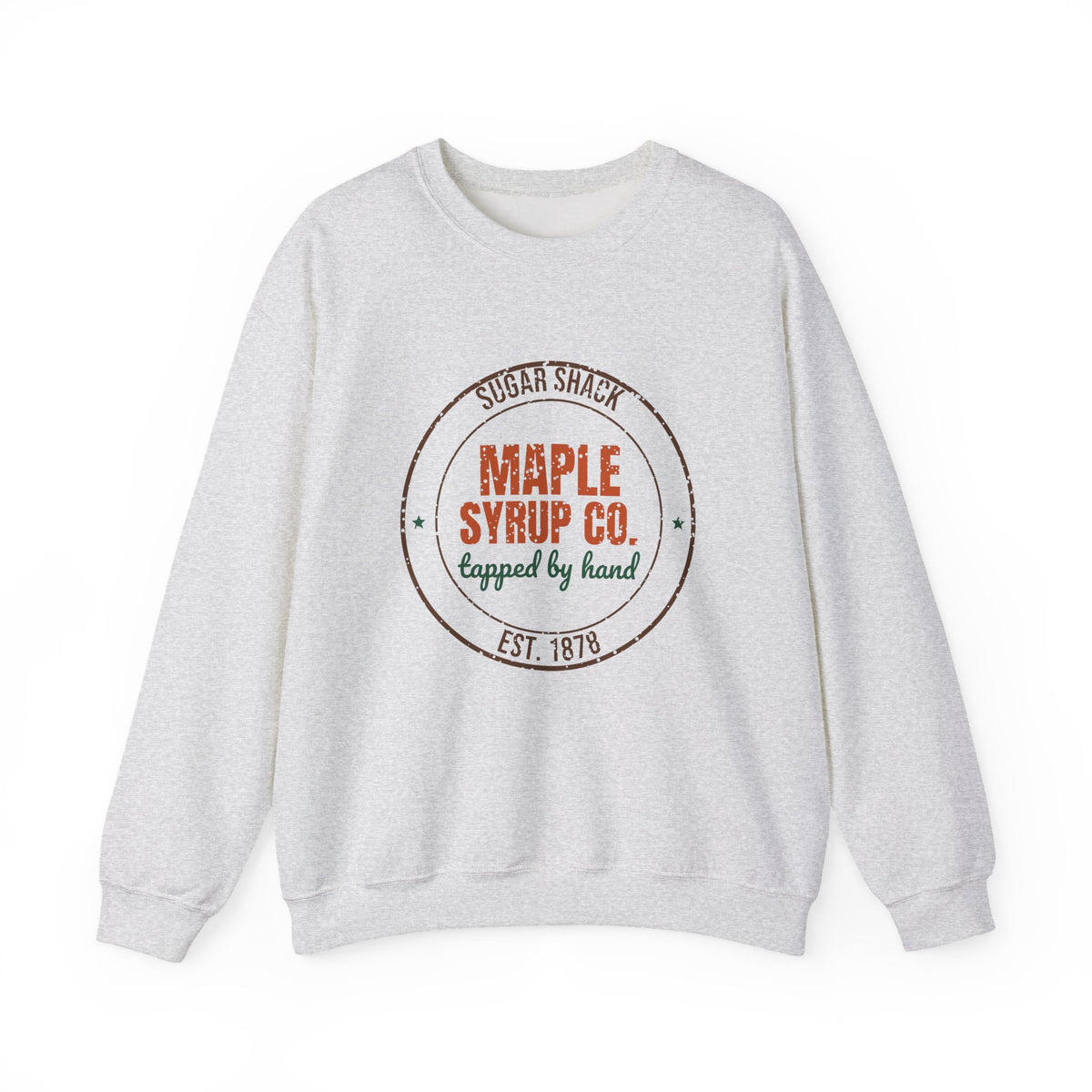 Sugar Shack Maple Syrup Co. Est. 1878 Sweatshirt, Vintage Fall Crewneck Sweatshirt
