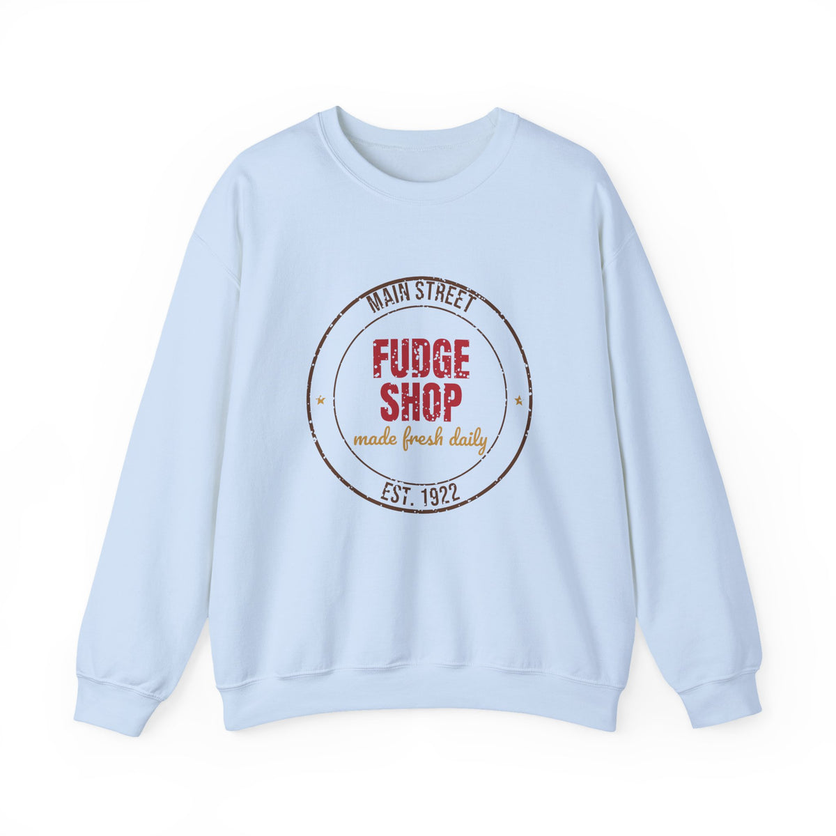 Main Street Fudge Shop Est. 1922 Sweatshirt, Vintage Christmas Crewneck Sweatshirt