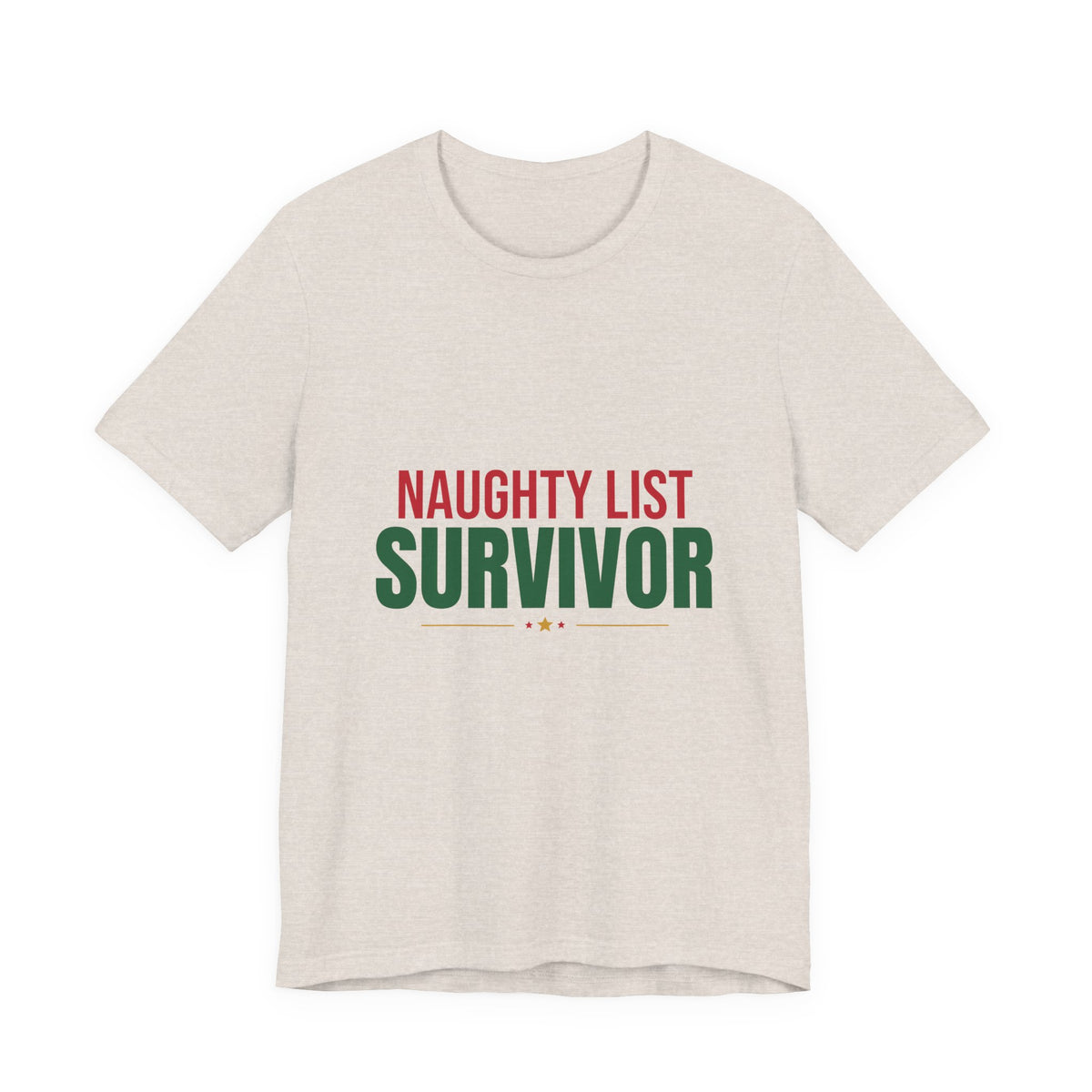 Naughty List Survivor Shirt, Funny Christmas T-Shirt