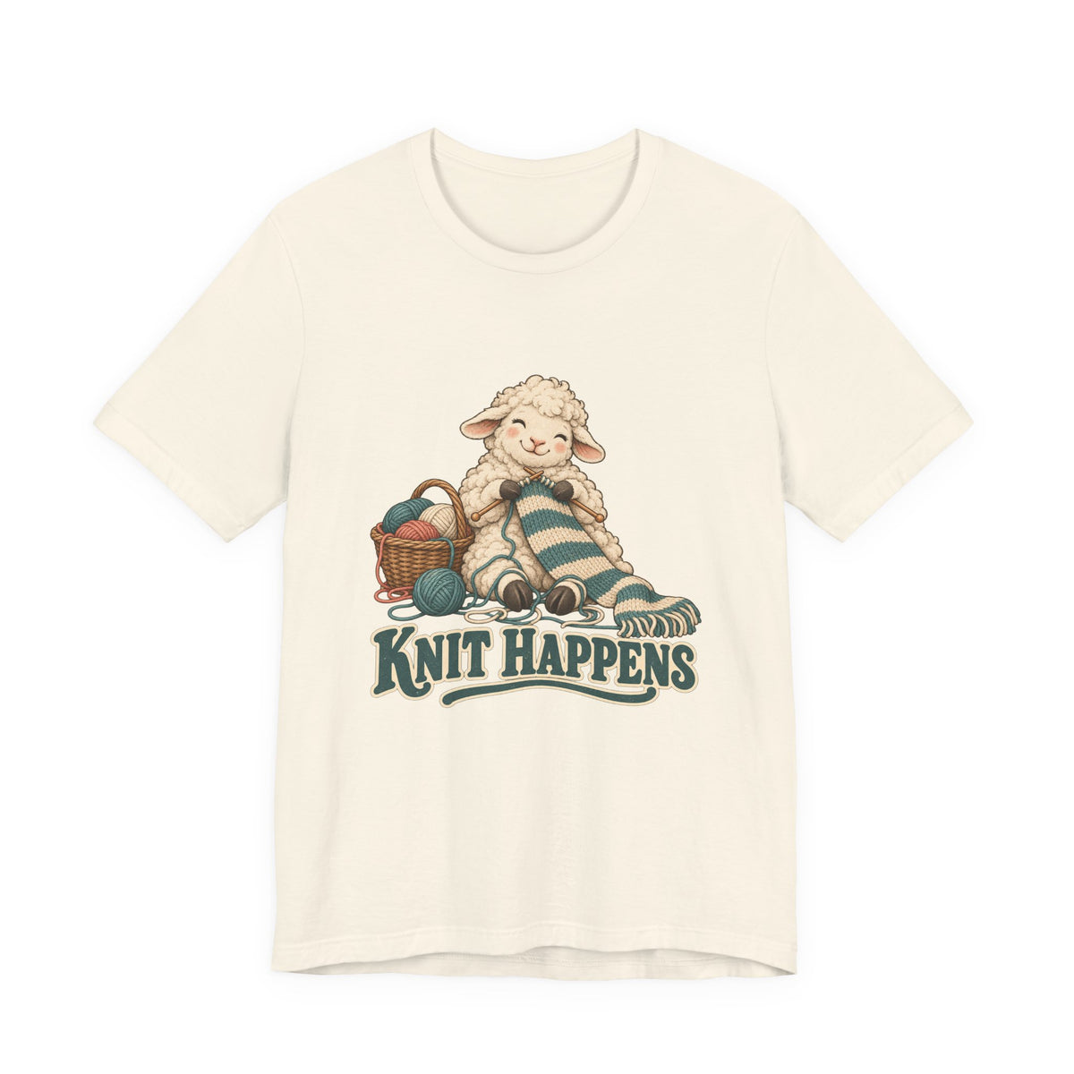 Knit Happens Knitting Sheep Shirt, Knitting Sheep T-Shirt, Knitting Sheep Gift