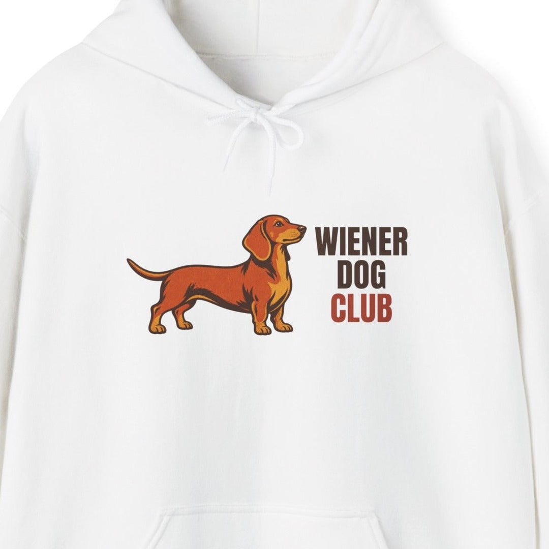 Wiener Dog Club Vintage Dachshund Hoodie, Vintage Dachshund Hoodie lifestyle