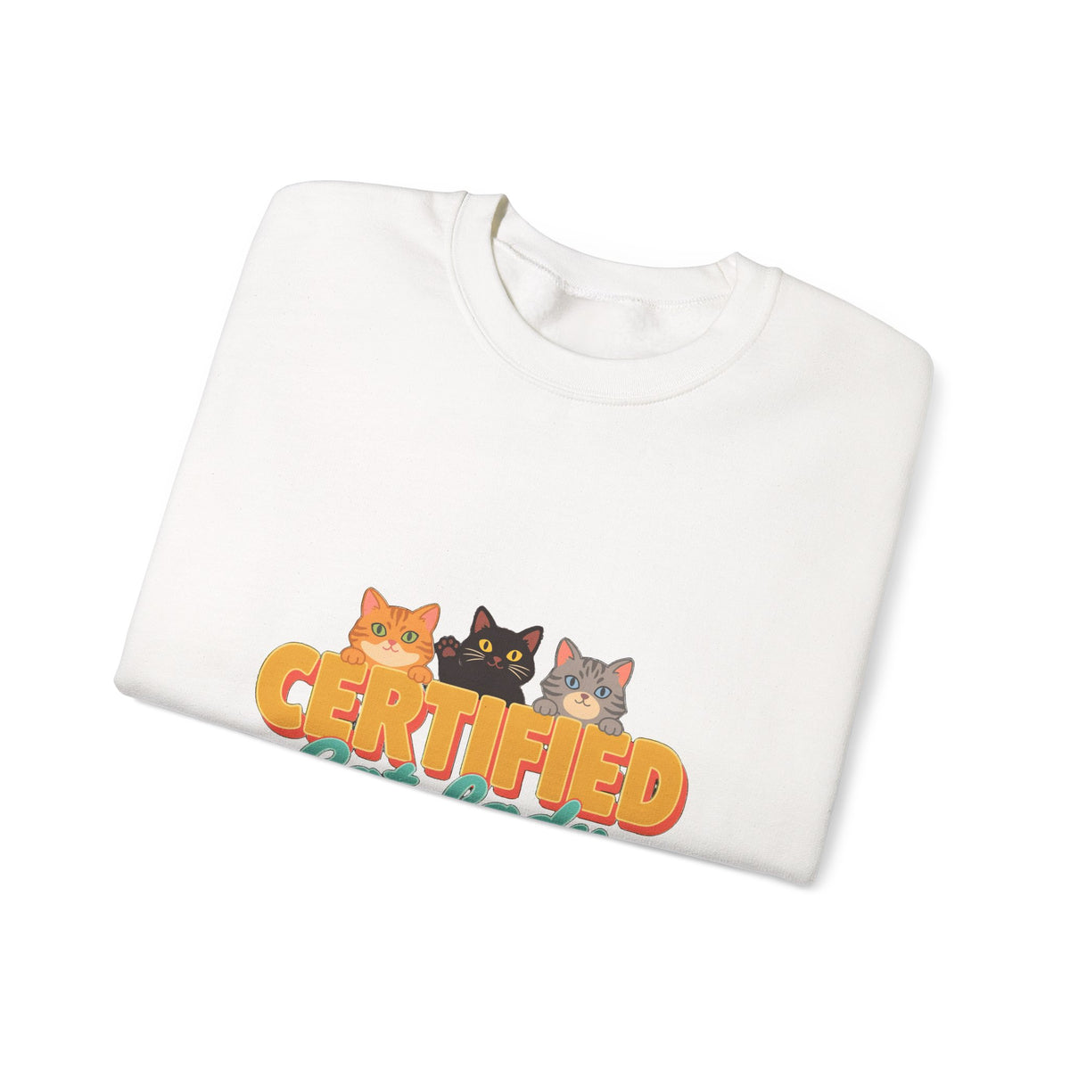 Certified Cat Lady Sweatshirt, Retro Cat Mom Crewneck, Cat Lover Gift
