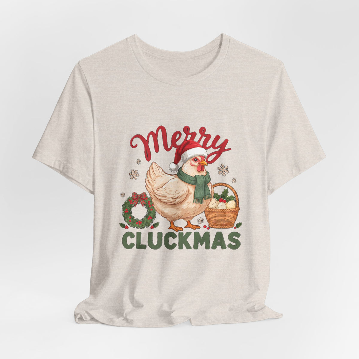 Merry Cluckmas Shirt, Chicken Christmas T-Shirt, Chicken Lover Tee
