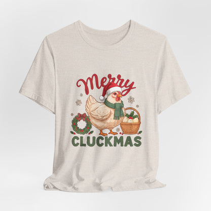Merry Cluckmas Shirt, Chicken Christmas T-Shirt, Chicken Lover Tee