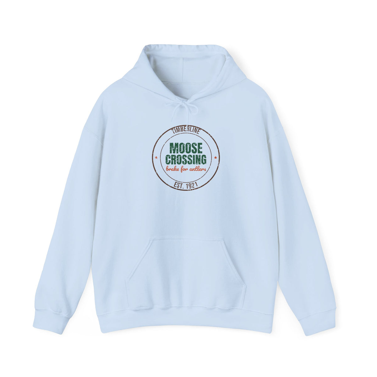Timberline Moose Crossing Est. 1921 Hoodie, Vintage Moose Hoodie