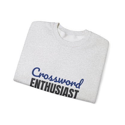 Crossword Enthusiast In Pen Obviously Sweatshirt, Crossword Enthusiast Crewneck Sweatshirt