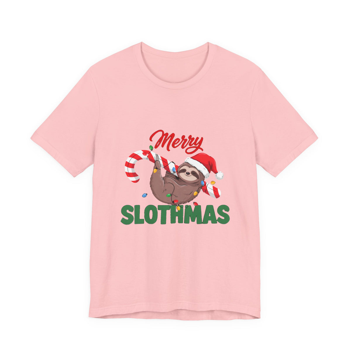 Merry Slothmas Shirt, Funny Sloth Christmas T-Shirt, Lazy Holiday Tee
