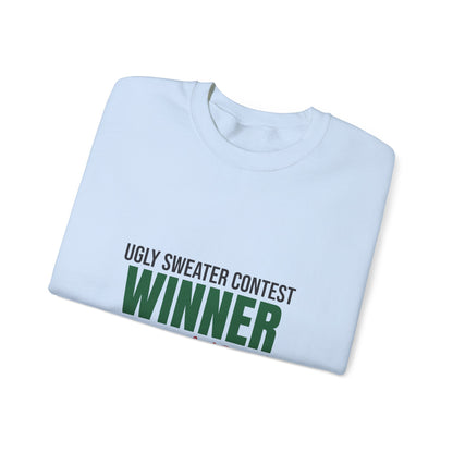 Ugly Sweater Contest Winner Sweatshirt, Ugly Sweater Contest Winner Crewneck Sweatshirt