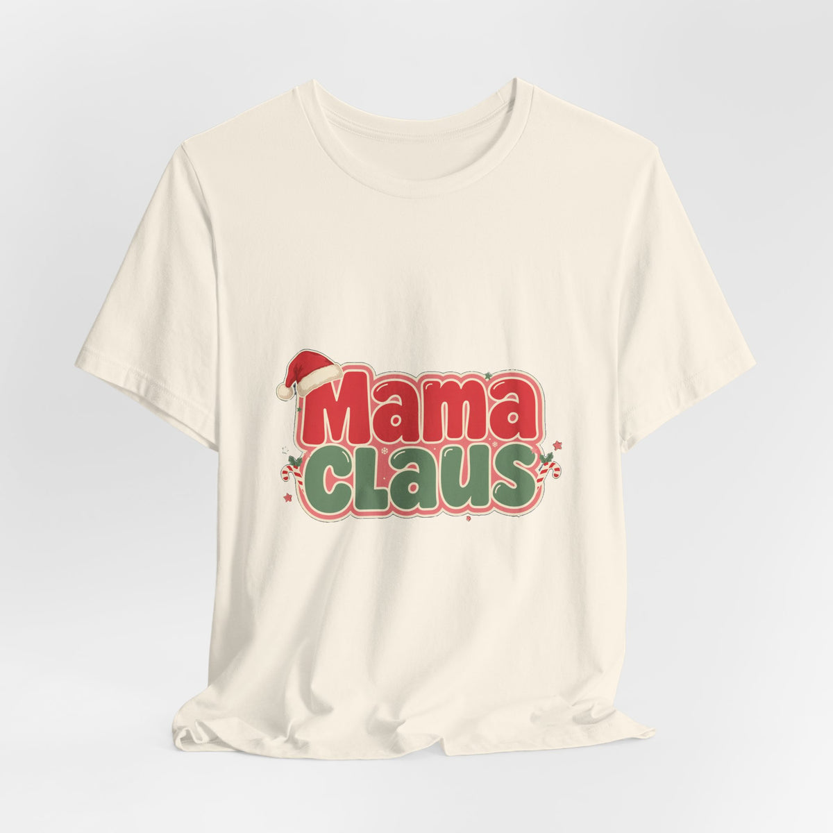 Mama Claus Shirt, Retro Christmas T-Shirt for Mom, Funny Holiday Mom Tee