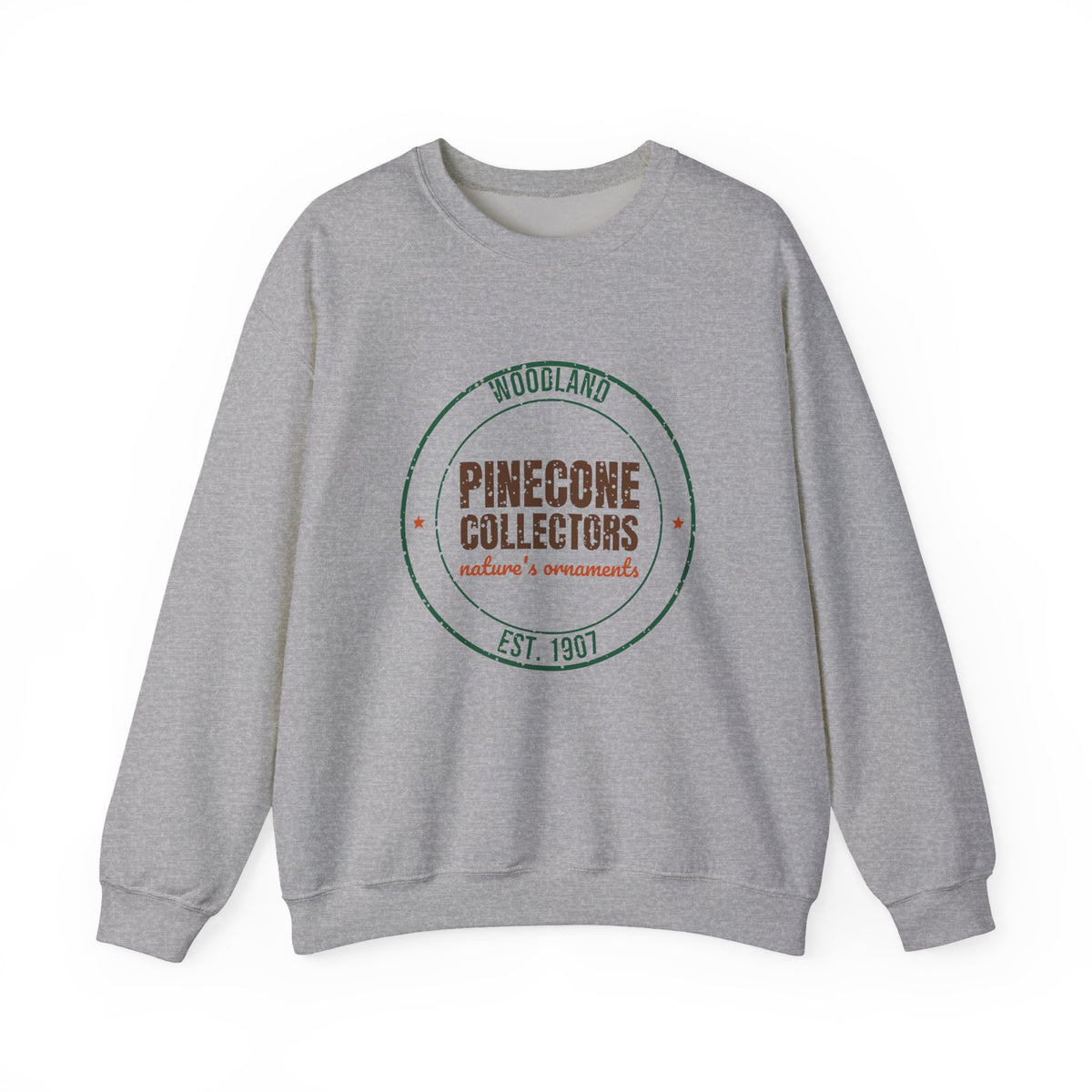 Woodland Pinecone Collectors Est. 1907 Sweatshirt, Vintage Winter Crewneck Sweatshirt