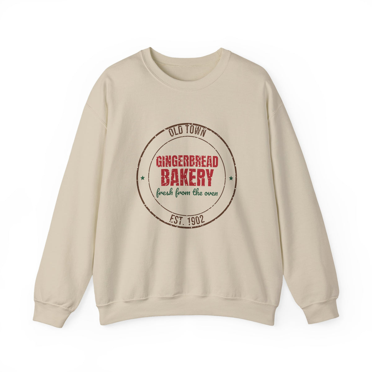 Old Town Gingerbread Bakery Est. 1902 Sweatshirt, Vintage Christmas Crewneck Sweatshirt