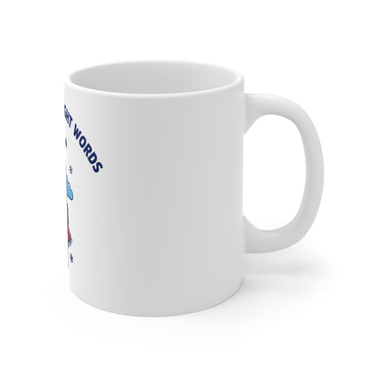 Snowflakes and Sight Words Mug