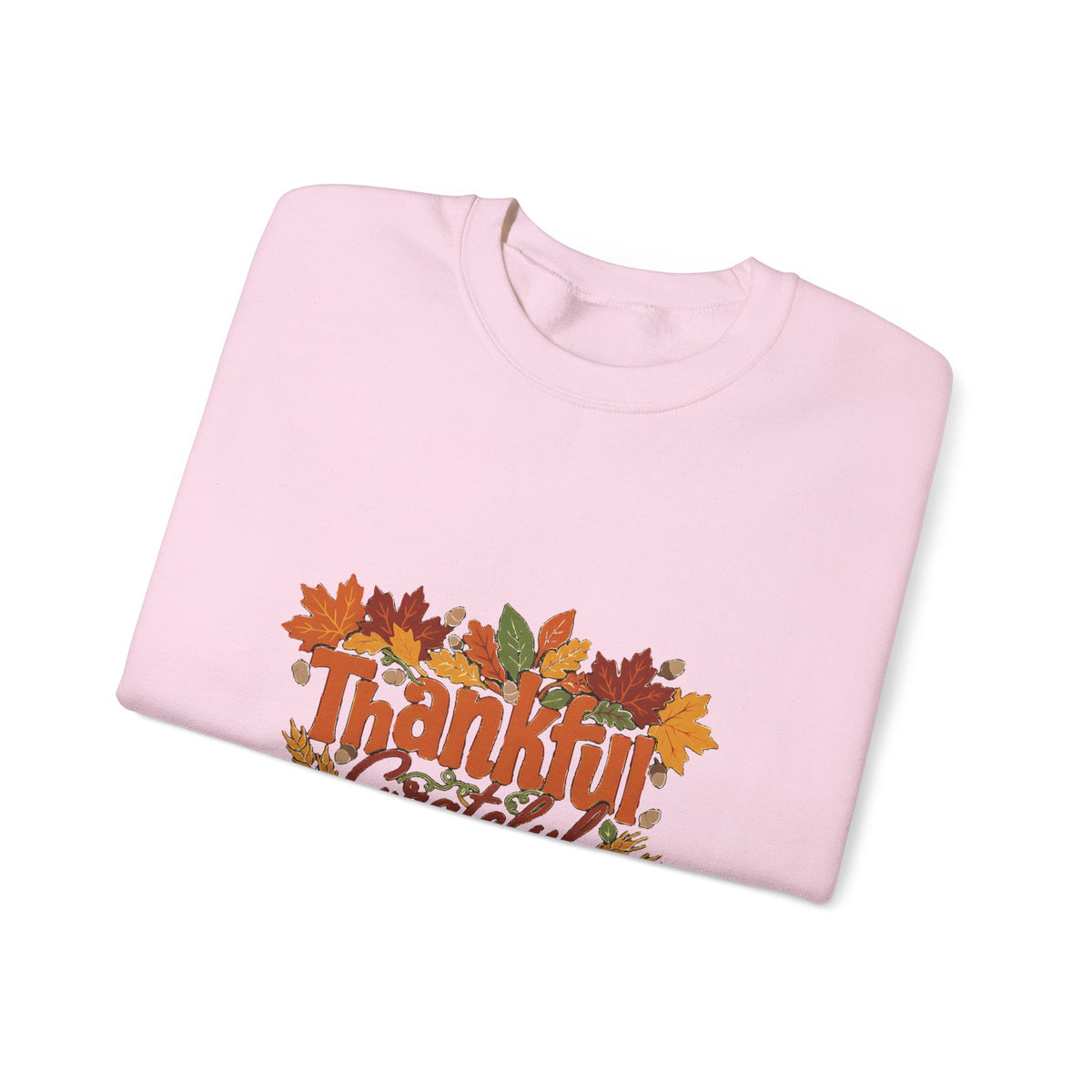 Thankful Grateful Blessed Sweatshirt, Cozy Fall Thanksgiving Crewneck, Autumn Sweater
