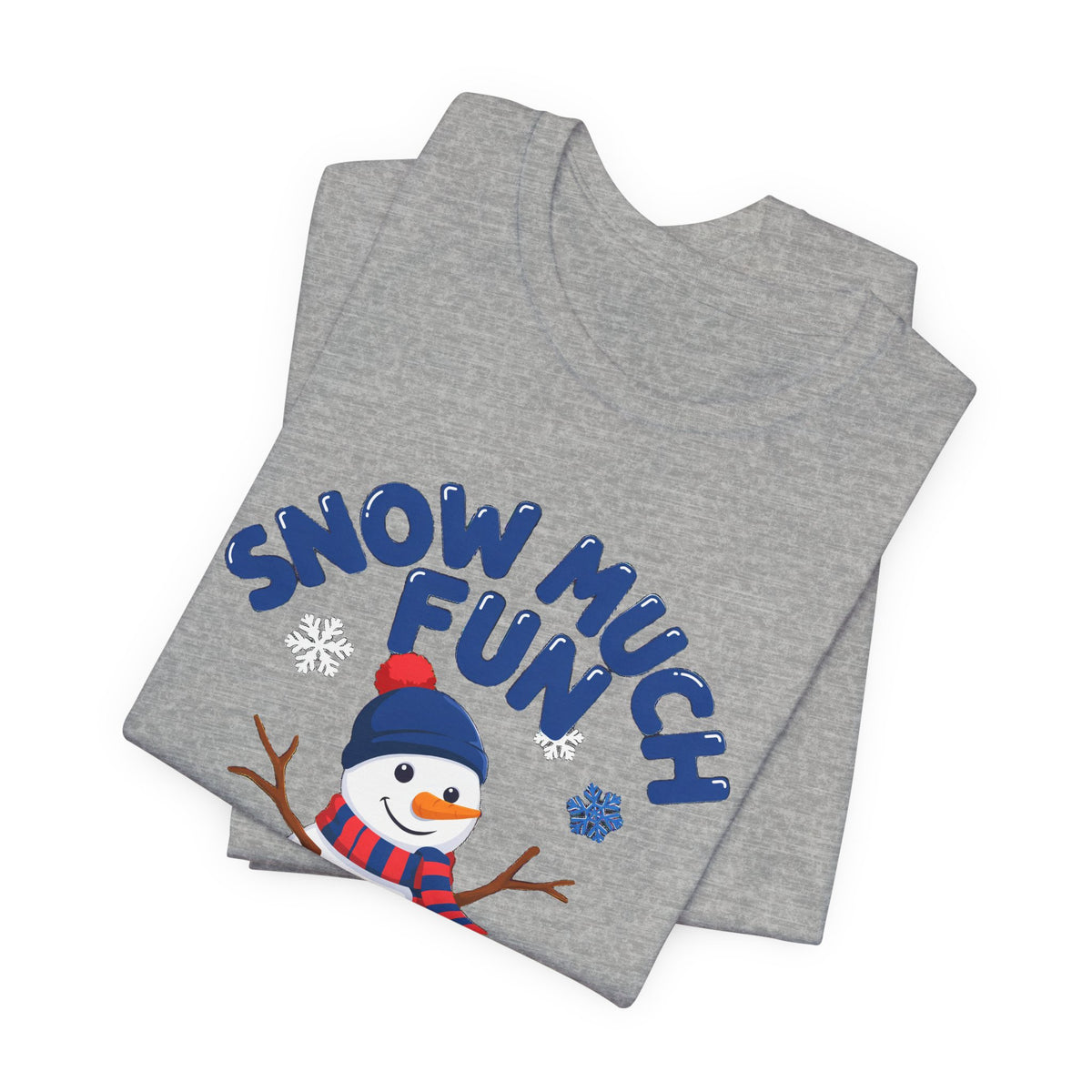 Snow Much Fun Shirt, Snowman Winter T-Shirt, Cute Snow Day Tee