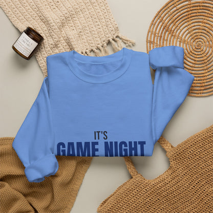 It's Game Night Roll the Dice Sweatshirt, Game Night Crewneck Sweatshirt