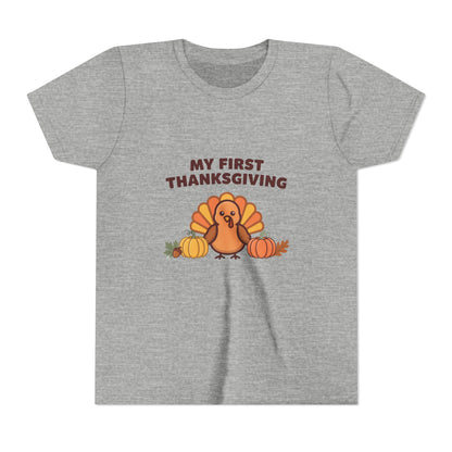 My First Thanksgiving Kids Shirt, Kids Thanksgiving Shirt, Youth Tee