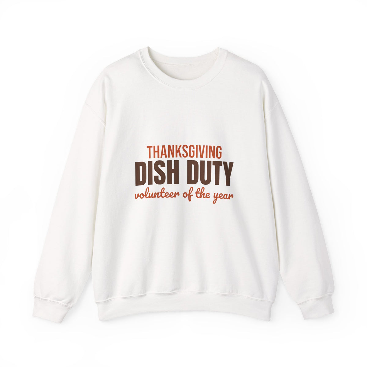 Thanksgiving Dish Duty Volunteer of the Year Sweatshirt, Funny Thanksgiving Crewneck Sweatshirt