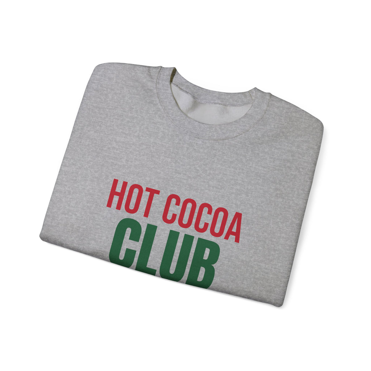 Hot Cocoa Club Sweatshirt, Winter Crewneck, Cozy Holiday Sweater
