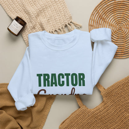 Tractor Grandpa Plowing Through Retirement Sweatshirt, Tractor Grandpa Crewneck