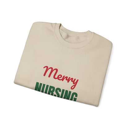Merry Nursing Spreading Cheer One Shift at a Time Sweatshirt, Nurse Christmas Crewneck, Nurse Gift