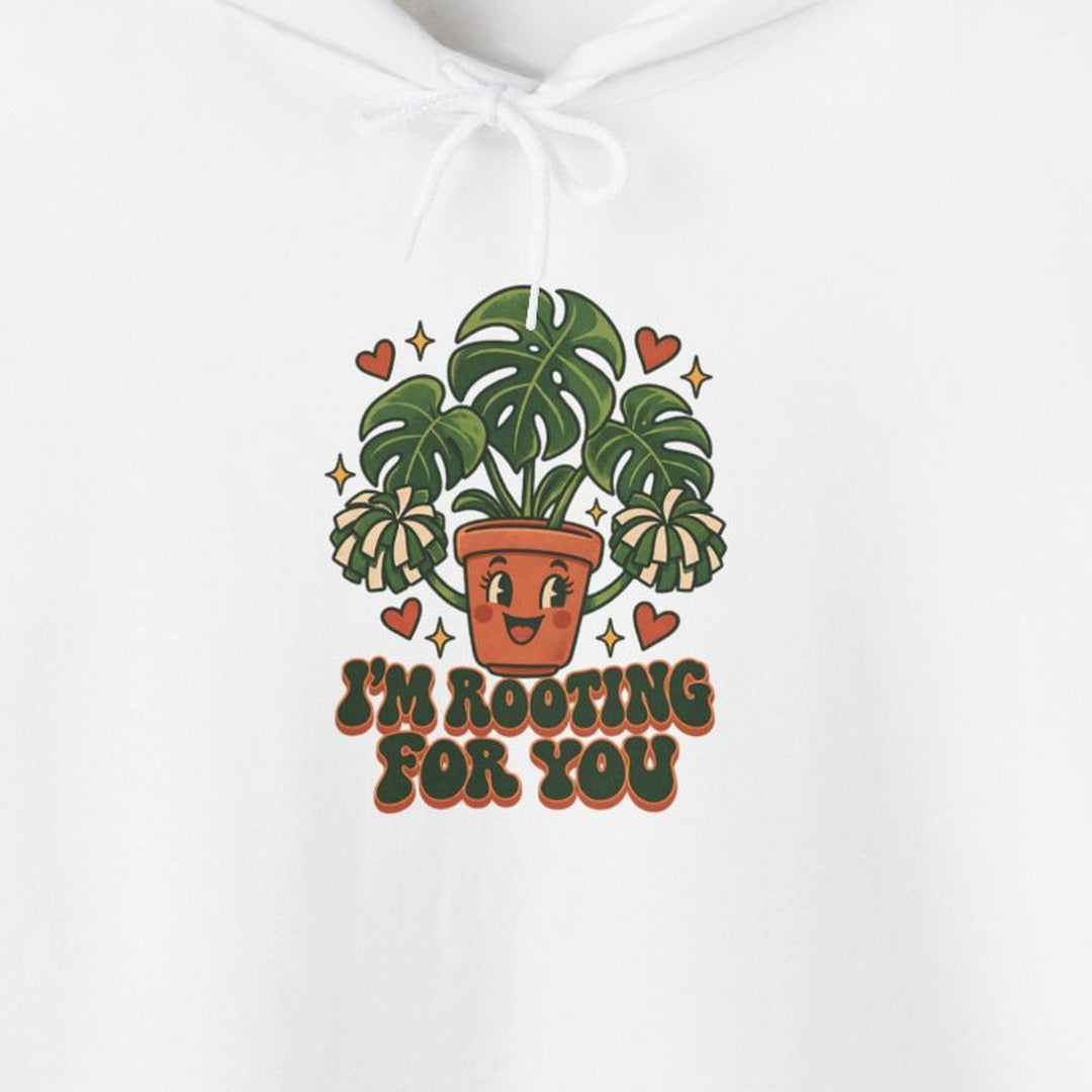 I'm Rooting for You Plant Hoodie, Plant Pun Hoodie lifestyle