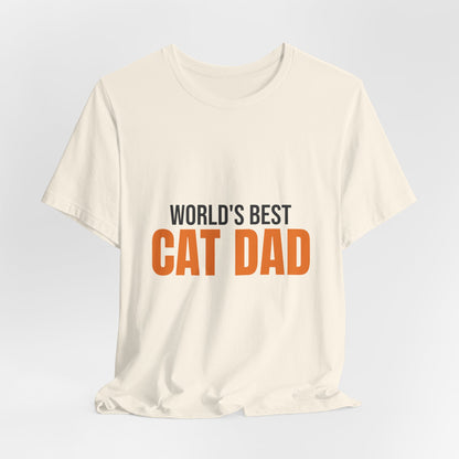 World's Best Cat Dad Shirt, Cat Dad T-Shirt, Cat Lover Gift