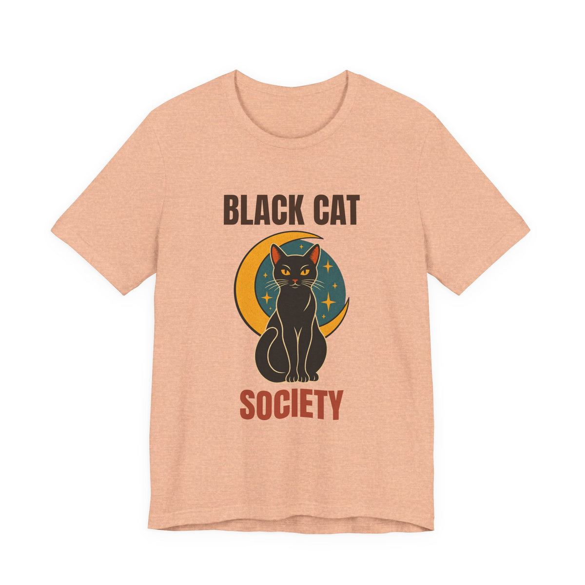 Black Cat Society Vintage Moon Shirt, Retro Black Cat Society T-Shirt, Vintage Black Cat Society Gift