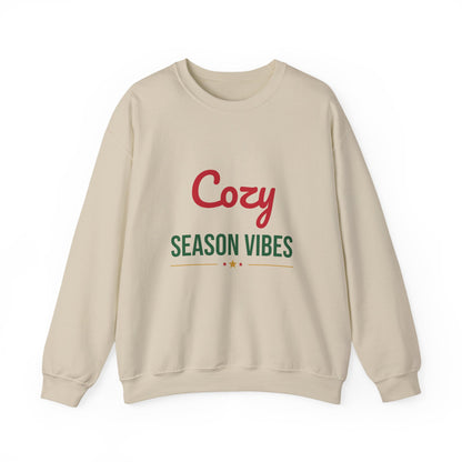 Cozy Season Vibes Sweatshirt, Winter Crewneck, Cozy Holiday Sweater