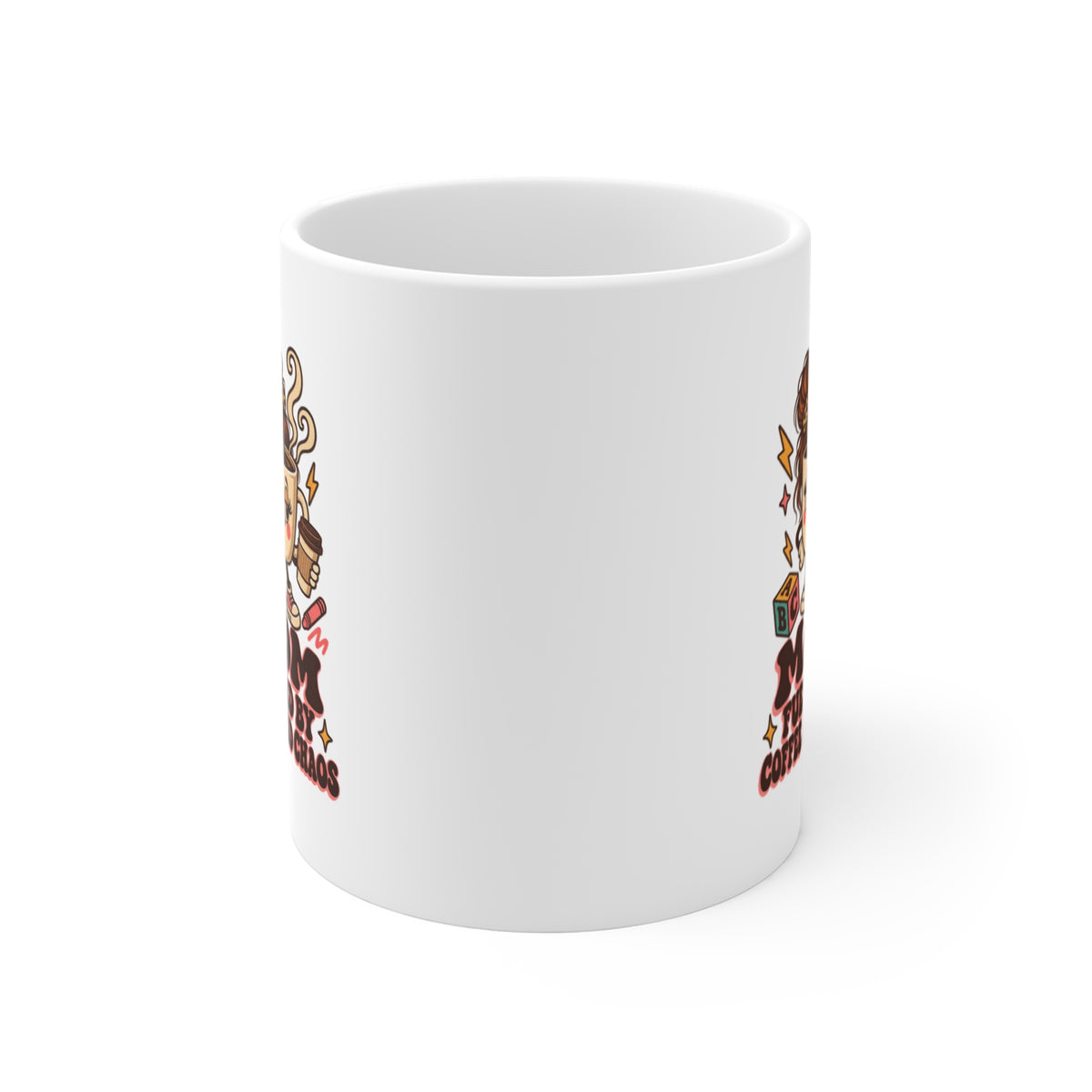 Mom Fueled by Coffee and Chaos Mug, Funny Mom Coffee Coffee Mug 11oz
