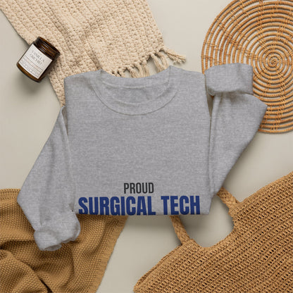 Proud Surgical Tech Count Pass Repeat Sweatshirt, Surgical Tech Crewneck Sweatshirt