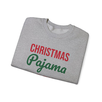 Christmas Pajama Crew Sweatshirt, Matching Family Christmas Crewneck
