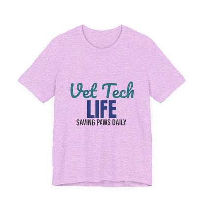 Vet Tech Life Saving Paws Daily Shirt, Vet Tech T-Shirt, Veterinary Technician Gift