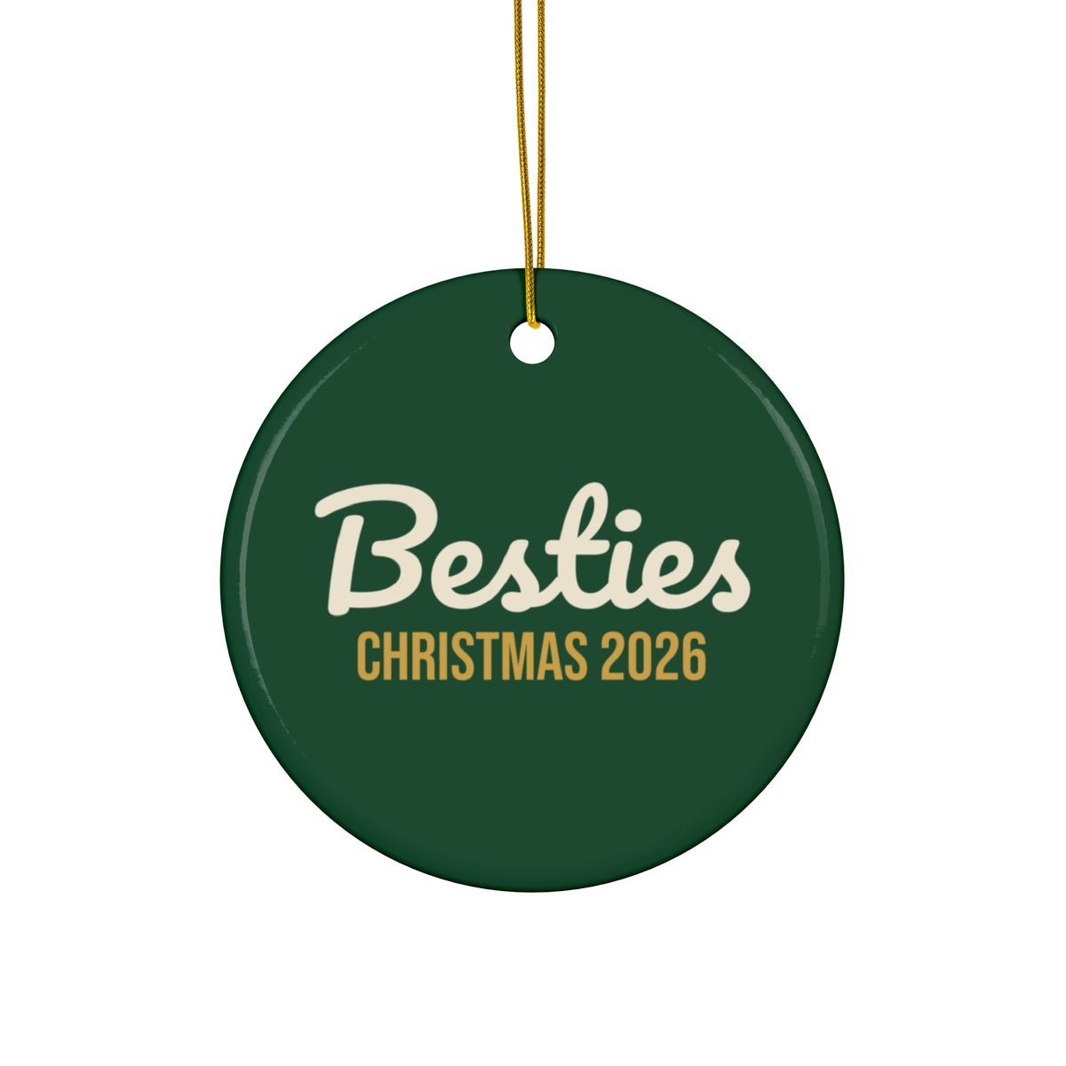 Besties Christmas Ornament 2026, Best Friend Keepsake Ornament, BFF Gift
