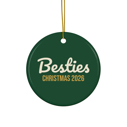 Besties Christmas Ornament 2026, Best Friend Keepsake Ornament, BFF Gift