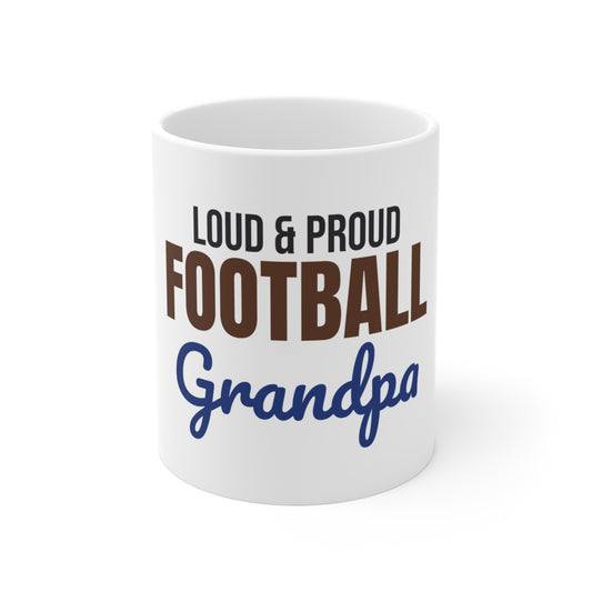Loud and Proud Football Grandpa Mug