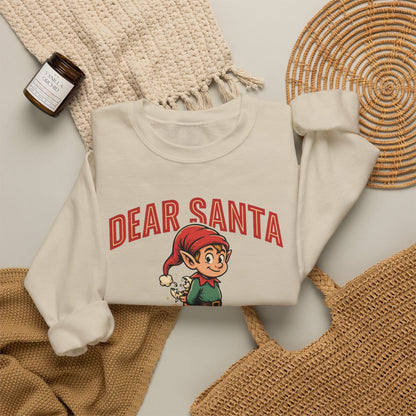 Dear Santa I Can Explain Sweatshirt, Funny Christmas Crewneck