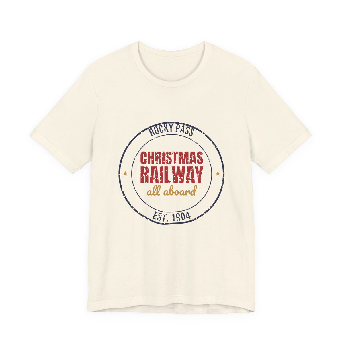 Rocky Pass Christmas Railway All Aboard Est. 1904 Shirt, Vintage Christmas T-Shirt, Vintage Christmas Gift